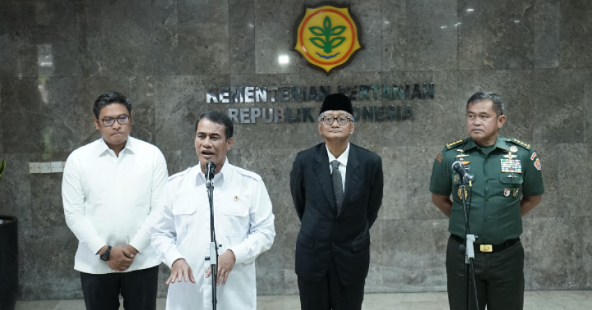 Akselerasi Swasembada Pangan, Kementan Kolaborasi dengan Kemen PU dan TNI untuk Penguatan Irigasi